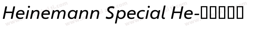 Heinemann Special He字体转换